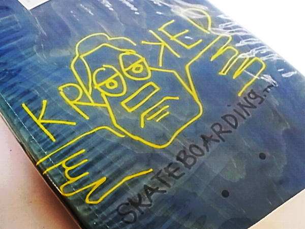 実際に弊社で買取させて頂いた【未使用】KROOKED/クルキッド スケートボードデッキ/板/青の画像 2枚目