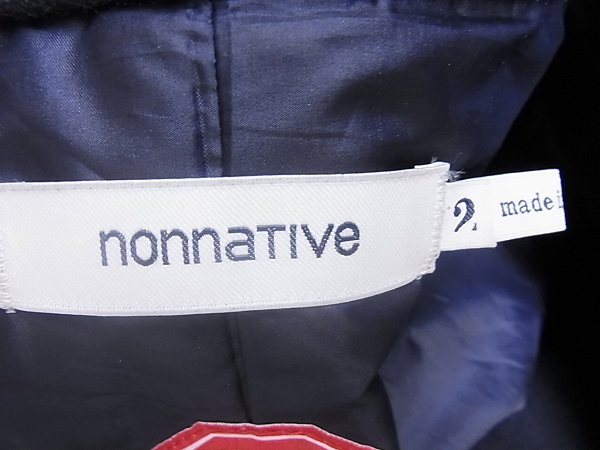 実際に弊社で買取させて頂いたnonnative/ノンネイティブ ウールPコート ダークネイビー/2の画像 2枚目