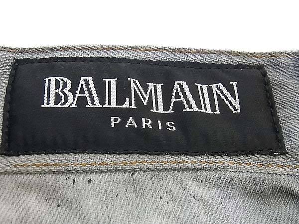 実際に弊社で買取させて頂いたBALMAIN/バルマン 11SS エフェクトダーティデニム T566-B565/28 の画像 2枚目