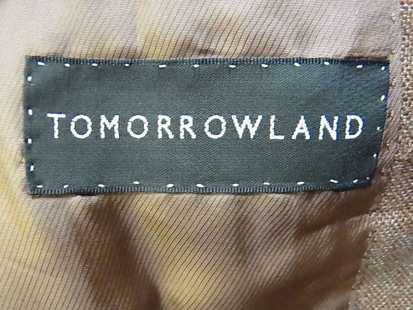 実際に弊社で買取させて頂いたTOMORROWLAND/トゥモローランド ジャケット 麻 ブラウン 50の画像 3枚目