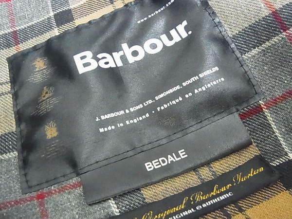 実際に弊社で買取させて頂いたBarbour/バーブァー BedaleJacket/ビデイルジャケット/黒/38の画像 2枚目