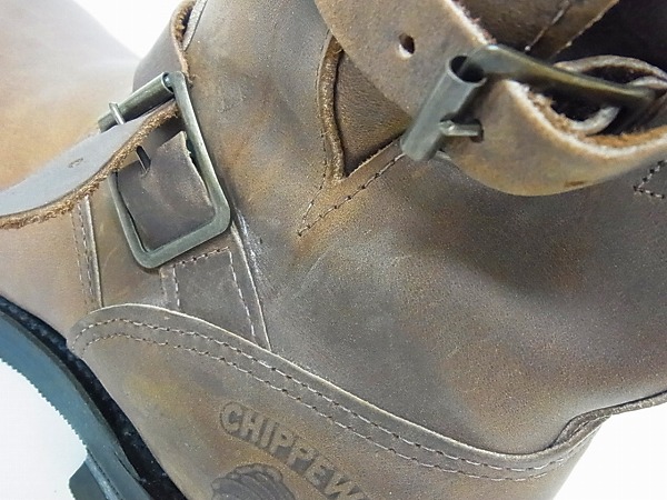 実際に弊社で買取させて頂いたCHIPPEWA/チペワ レザーショートエンジニアブーツ 茶/27873/7の画像 7枚目