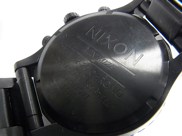 実際に弊社で買取させて頂いたNIXON/ニクソン THE 42-20 CHRONO オールブラック A037-001の画像 4枚目