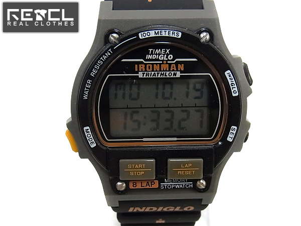 実際に弊社で買取させて頂いたTIMEX/タイメックス IRONMAN 8ラップ 1986復刻 デジタルT5H941-N