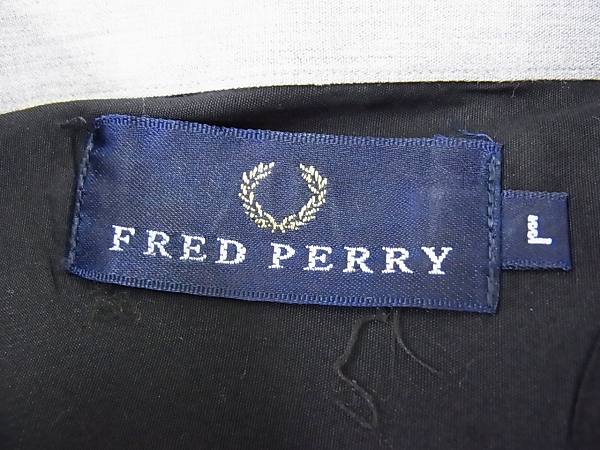 実際に弊社で買取させて頂いたFRED PERRY/フレッドペリー ドレスシャツ ブラック×グレー Lの画像 3枚目