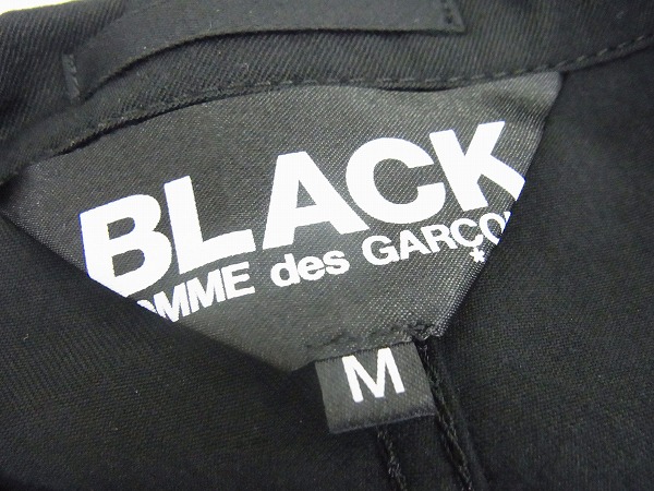 実際に弊社で買取させて頂いたBLACK COMME des GARCONS ボタンテーラードジャケット AD2010/Mの画像 2枚目