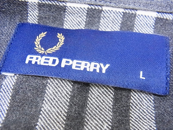 実際に弊社で買取させて頂いたFRED PERRY/フレッドペリー チェックシャツ グレー/F4077/Lの画像 2枚目