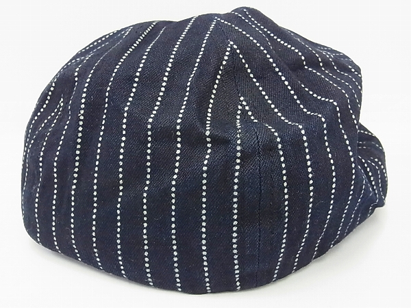 実際に弊社で買取させて頂いたシュガーケーン WABASH STRIPE APPLE JACK CAP キャスケットの画像 4枚目