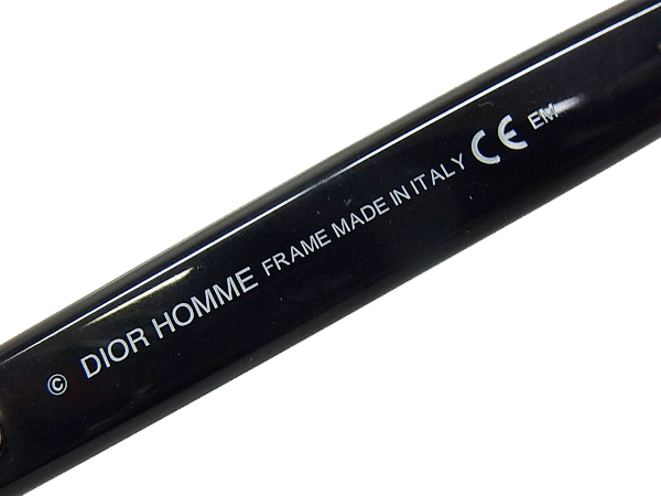 実際に弊社で買取させて頂いたDior HOMME/ディオールオム BLACKTIE デミ柄めがね フレームの画像 1枚目