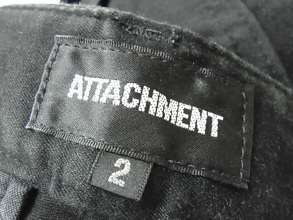 実際に弊社で買取させて頂いたATTACHMENT/アタッチメント ボンテージカーゴパンツ ブラック/2の画像 2枚目