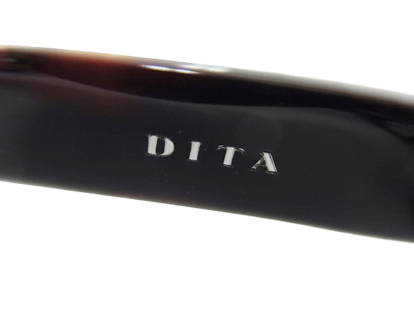 実際に弊社で買取させて頂いた【未使用】DITA/ディータ KINGSTON 2006B-50 メガネフレーム 茶の画像 5枚目