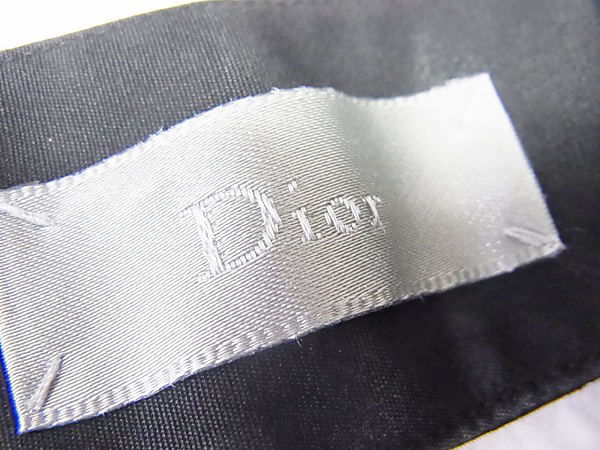 実際に弊社で買取させて頂いたDior homme/ディオールオム スタンドカラー長袖シャツ 白/黒の画像 2枚目