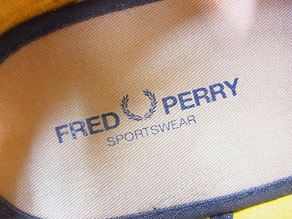 実際に弊社で買取させて頂いたFRED PERRY/フレッドペリー スニーカー B2162 スエード 黄/28の画像 5枚目