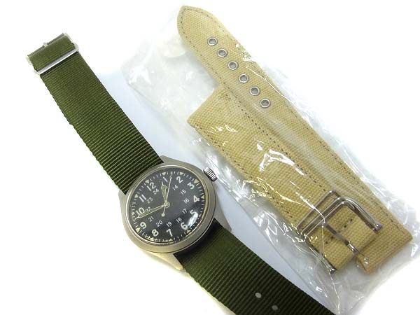 実際に弊社で買取させて頂いたHamilton/ハミルトン 米軍用時計 mil-w-46374a 換ベルト付の画像 4枚目