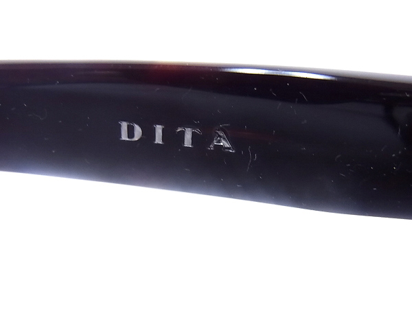 実際に弊社で買取させて頂いた【未使用】DITA/ディータ KINGSTON 2006B-50 メガネフレーム 茶の画像 4枚目