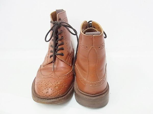 実際に弊社で買取させて頂いたTricker's/トリッカーズカントリーブーツウイングチップ 5180/5の画像 1枚目