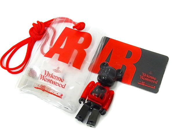 実際に弊社で買取させて頂いたBE@RBRICK×Vivienne Vivienne Westwood展 開催記念限定/赤×黒の画像 6枚目