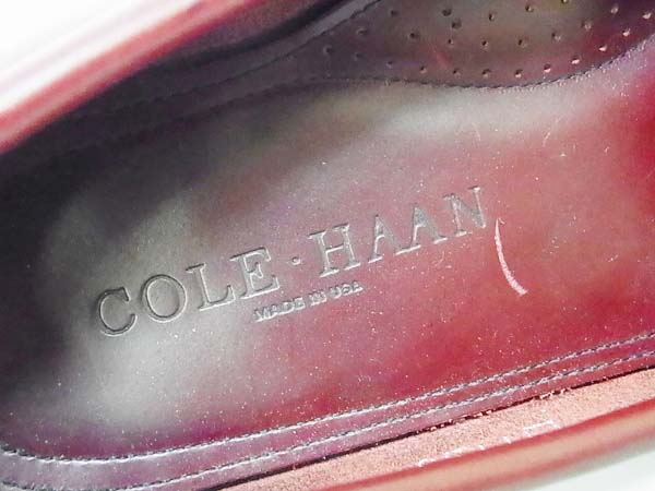 実際に弊社で買取させて頂いたCOLE HAAN/コールハーン タッセルローファー レッドブラウン/8の画像 6枚目