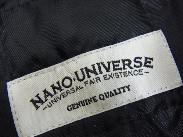 実際に弊社で買取させて頂いたNANO UNIVERSE/ナノユニバース トレンチコート ブラック/Sの画像 2枚目