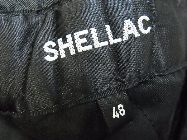 実際に弊社で買取させて頂いたSHELLAC/シェラック ファー付レザージャケット ブラック/48の画像 2枚目