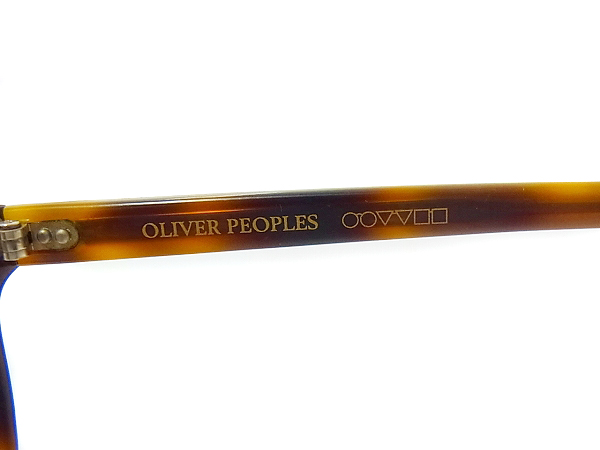 実際に弊社で買取させて頂いたOLIVER PEOPLES グレゴリーペック 眼鏡/メガネフレーム/デミ柄の画像 4枚目