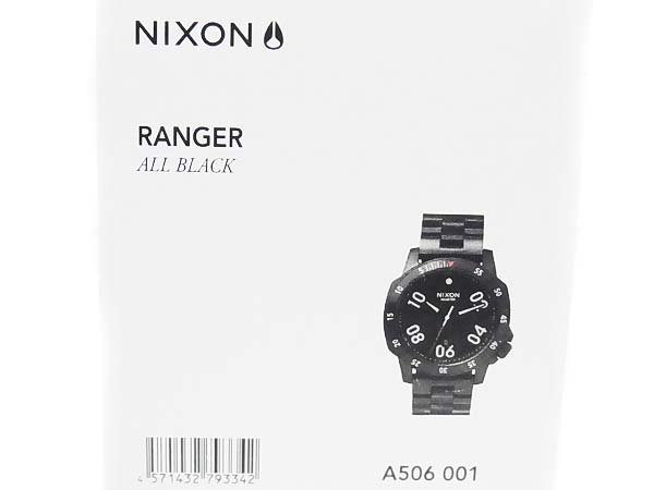 実際に弊社で買取させて頂いたNIXON/ニクソン A506 001 THE RANGER/オールブラック/腕時計の画像 6枚目