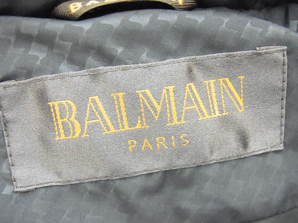 実際に弊社で買取させて頂いたBALMAIN/バルマン レディース ファー付きダウンコート 茶/Lの画像 2枚目