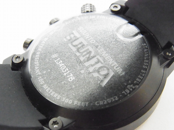 実際に弊社で買取させて頂いたSUUNTO/スント エレメンタム・テラ オールブラック 腕時計の画像 4枚目