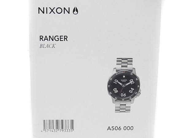 実際に弊社で買取させて頂いたNIXON/ニクソン A506 000 THE RANGER/シルバー×黒/腕時計の画像 6枚目