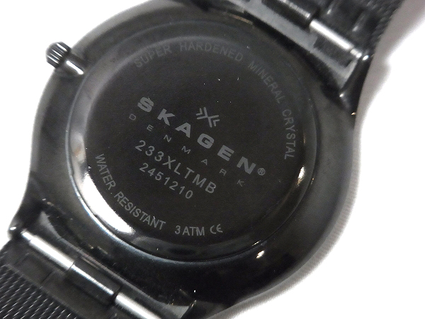 実際に弊社で買取させて頂いたSKAGEN/スカーゲン ウルトラスリム メッシュベルト 黒/233XLTMBの画像 1枚目