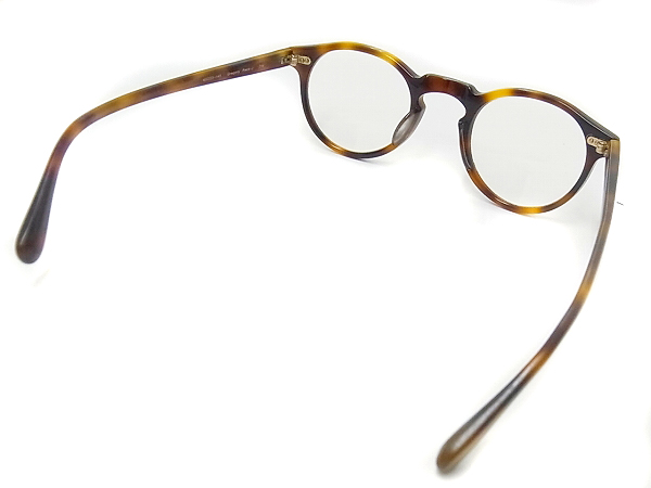 実際に弊社で買取させて頂いたOLIVER PEOPLES グレゴリーペック 眼鏡/メガネフレーム/デミ柄の画像 1枚目