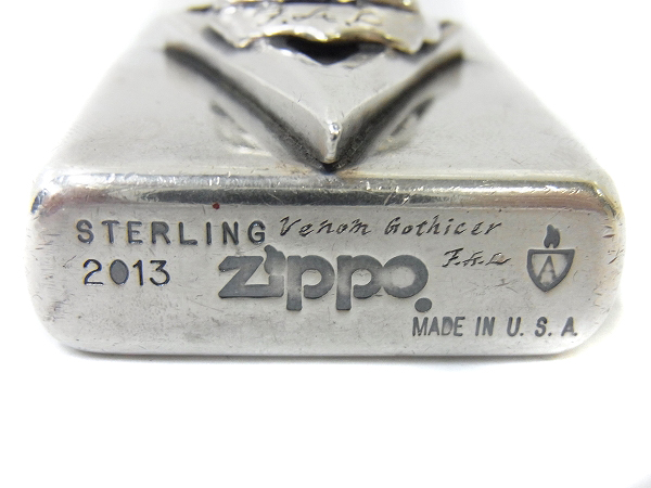 実際に弊社で買取させて頂いたF.A.L限定ZIPPO ウィルフォーロックエンブレム sterling silverの画像 3枚目