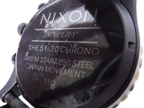 実際に弊社で買取させて頂いたNIXON/ニクソン 腕時計 THE 51-30 CHRONO カモフラ A0831428の画像 1枚目