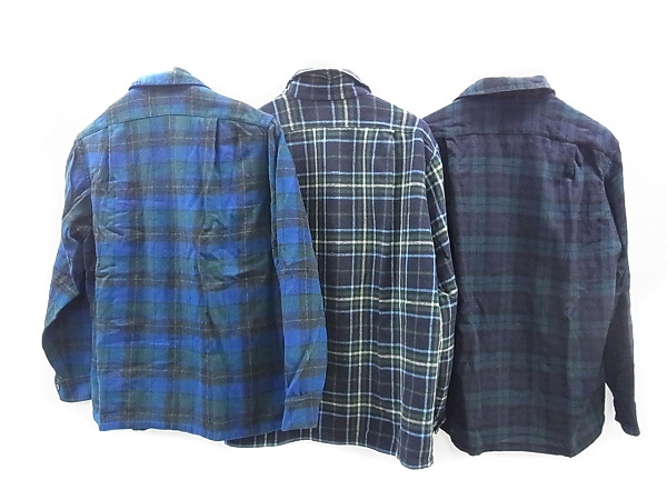 実際に弊社で買取させて頂いたPENDLETON/ペンドルトン 長袖シャツ チェック L/XL 3点セットの画像 1枚目