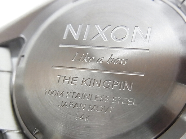 実際に弊社で買取させて頂いた[未使用]NIXON/ニクソン KINGPIN/キングピン シルバー/A507-000の画像 5枚目