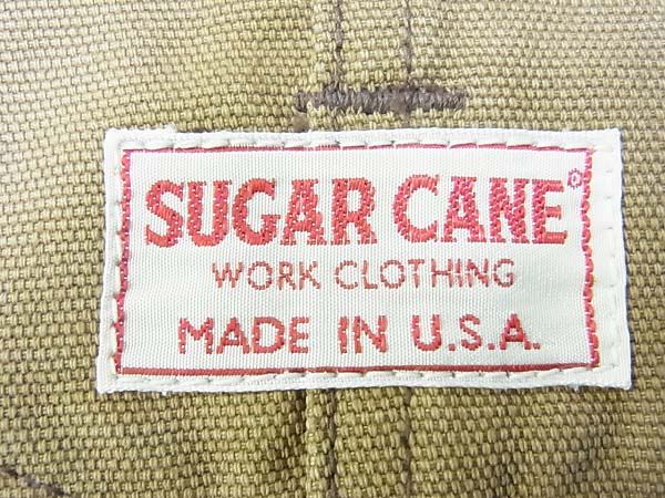 実際に弊社で買取させて頂いたsugarcane/シュガーケーン ダック ワークベスト 東洋 M 茶/Mの画像 2枚目