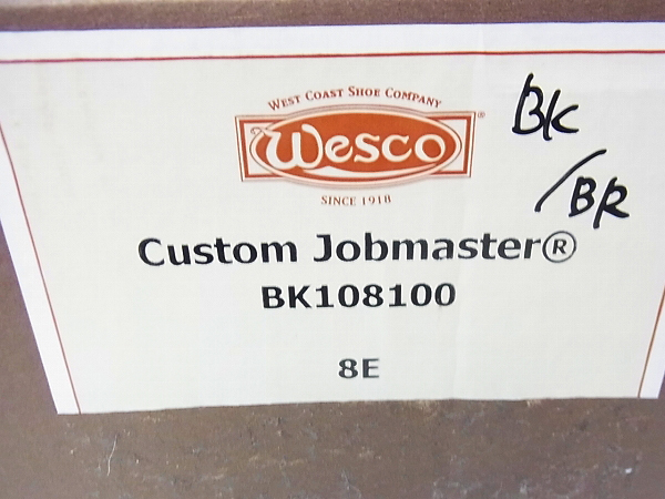 実際に弊社で買取させて頂いたWESCO/ウエスコ JOBMASTER/ジョブマスター 黒 BK108100/8Eの画像 9枚目