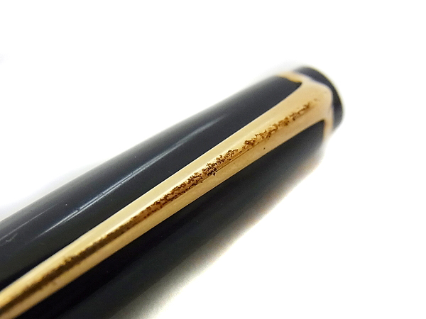 実際に弊社で買取させて頂いたMontblanc/モンブラン No.22 ウイングニブ 吸引式万年筆/黒×金の画像 6枚目