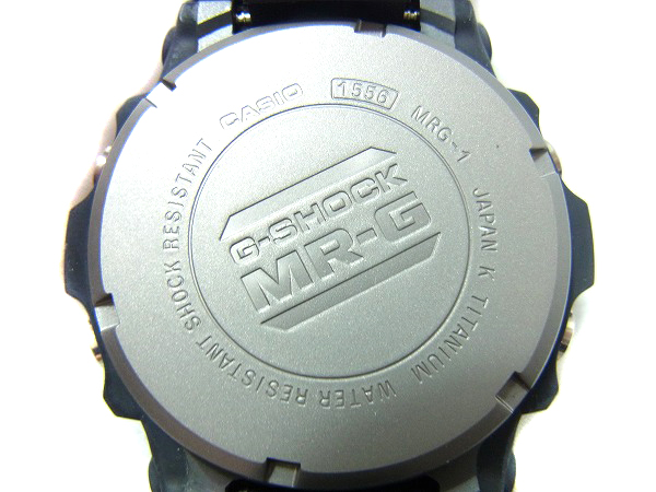 実際に弊社で買取させて頂いたG-SHOCK/Gショック MR-G ブラックチタン クォーツ MRG-1Z-1Tの画像 1枚目