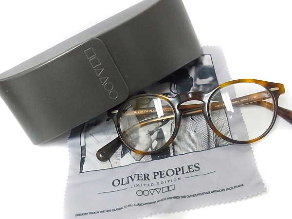 実際に弊社で買取させて頂いたOLIVER PEOPLES グレゴリーペック 眼鏡/メガネフレーム/デミ柄の画像 8枚目