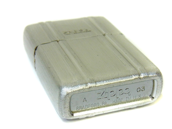 実際に弊社で買取させて頂いたZIPPO×ZERO HALLIBURTON/ゼロハリ コラボ アルミ 03年製の画像 3枚目