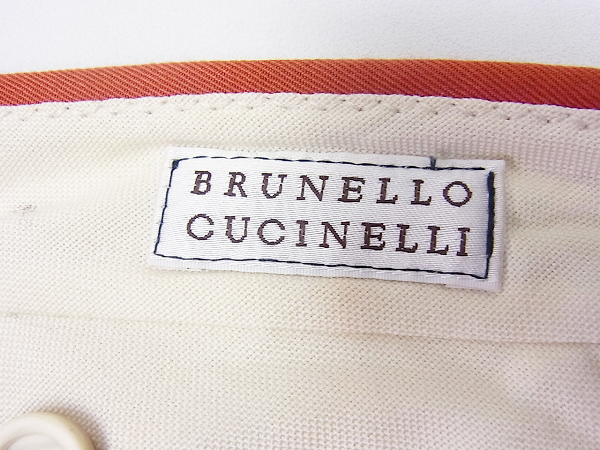 実際に弊社で買取させて頂いたBURUNELLO CUCINELLI/ブルネロクチネリ スラックス 朱色 48の画像 3枚目