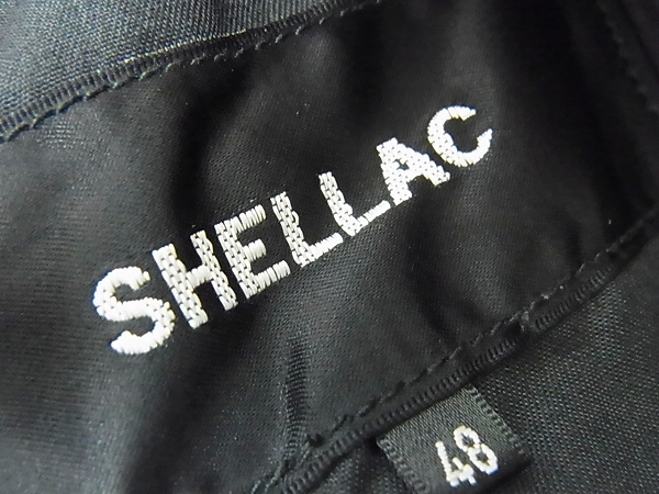 実際に弊社で買取させて頂いたSHELLAC/シェラック ラムレザーシワ加工ライダースジャケット48の画像 2枚目