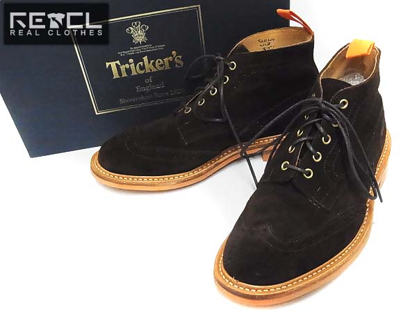 実際に弊社で買取させて頂いたTricker's/トリッカーズ 5833/ミドルカット ブローグブーツ/8