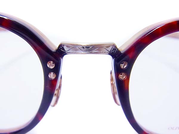 実際に弊社で買取させて頂いたOLIVER PEOPLES×POKER FACE メガネ Boyce べっ甲柄/362/HRNの画像 7枚目