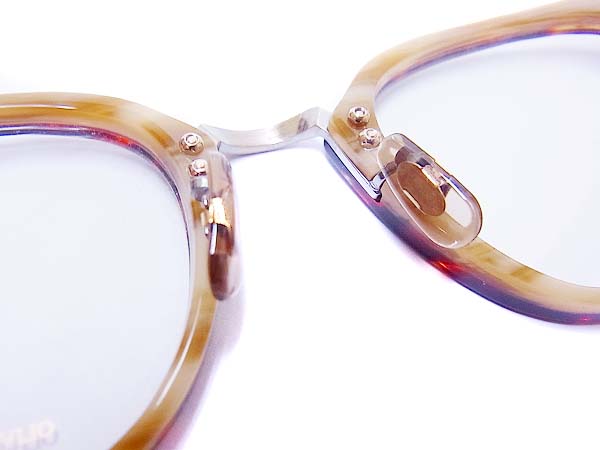 実際に弊社で買取させて頂いたOLIVER PEOPLES×POKER FACE メガネ Boyce べっ甲柄/362/HRNの画像 6枚目