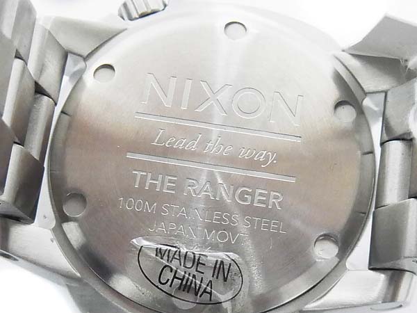 実際に弊社で買取させて頂いたNIXON/ニクソン A506 000 THE RANGER/シルバー×黒/腕時計の画像 4枚目