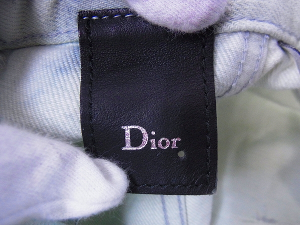 実際に弊社で買取させて頂いたDIOR HOMME/ディオール 06SSエディ期 引っ掻き加工デニム/28の画像 5枚目