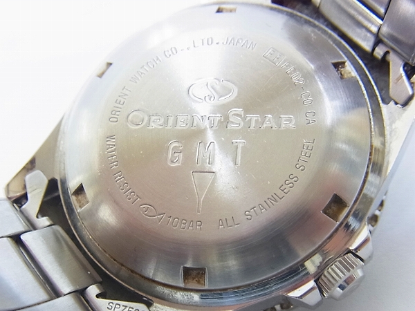 実際に弊社で買取させて頂いたORIENT STAR/オリエントスター GMT オートマ/自動巻き FE02-COの画像 4枚目