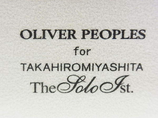 実際に弊社で買取させて頂いたOLIVER PEOPLES×TheSoloIst. 変形ボストン nolly./s.0264の画像 7枚目